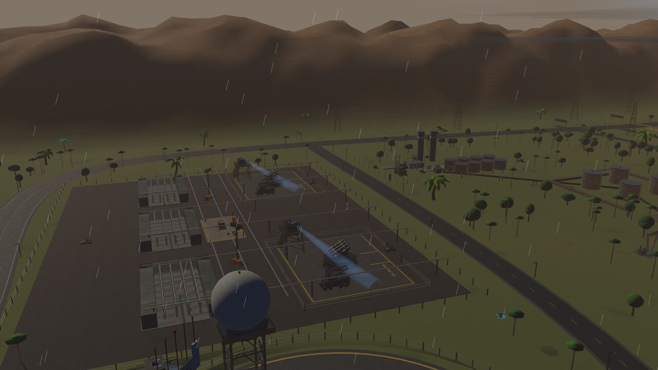The enrichment site under guard