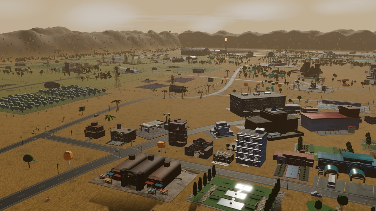 A coastal town of hand-placed homes along the authored road grid