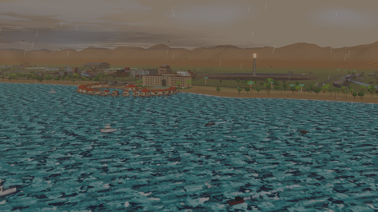 The open strait, shipping lanes and patrol wakes