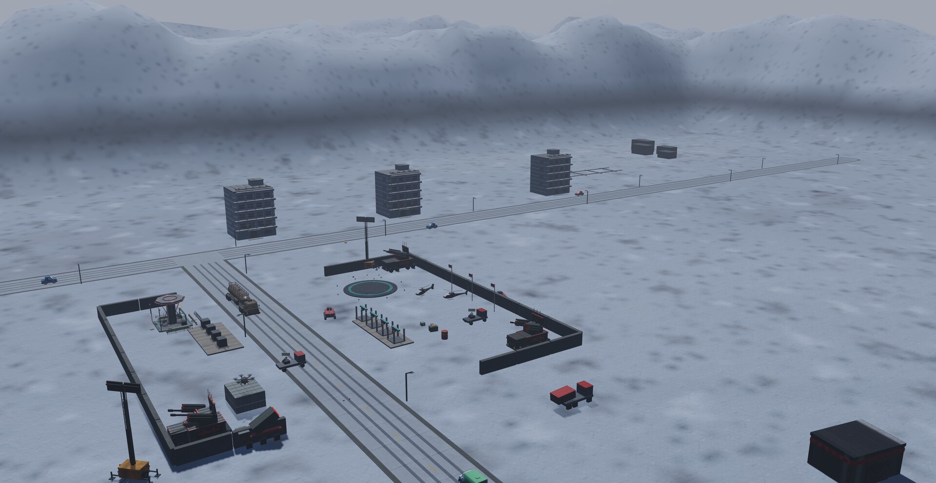 The Khoshgeleh rising over the snowbound capital war machine