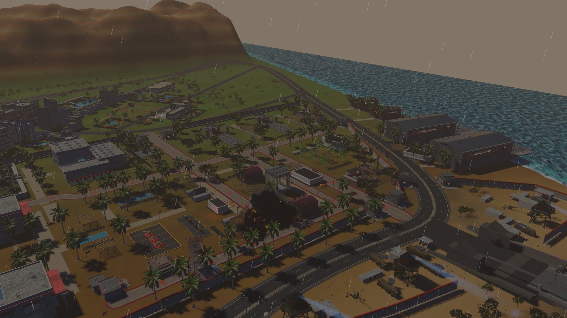 Bandar-e Azadi, the east-shore stronghold, walls and war quarter live